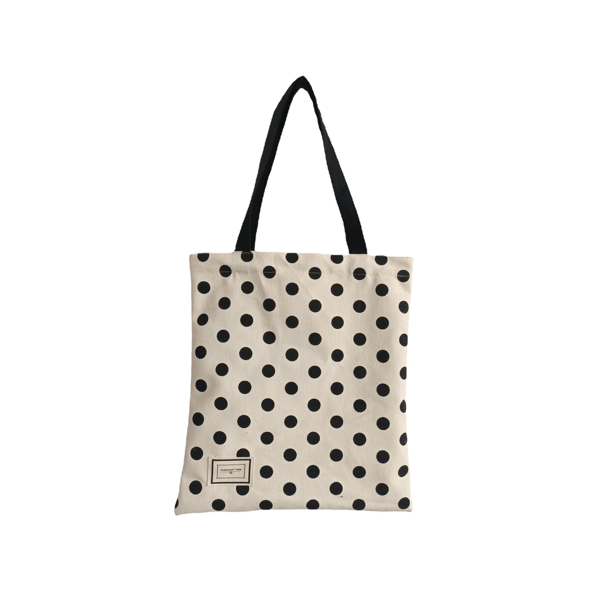 26223 ins Controversy Point single-shoulder handbag, hand-held canvas bag, women's mobile phone bento bag, large capacity tote bag Item Picture