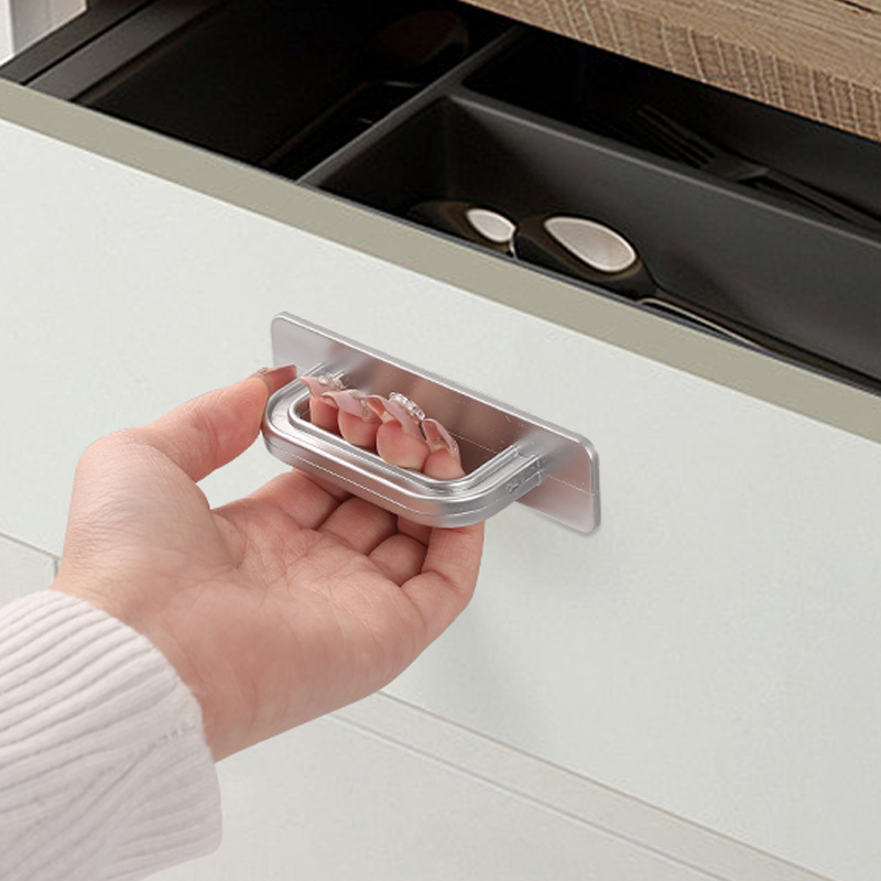 Door and window handles without drilling holes, sliding door handles, wardrobe drawers, cabinet doors, glass door handles, simple exposed handles Specification drawing