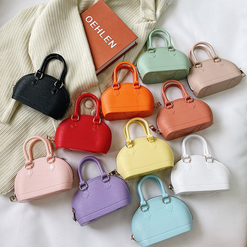Mini jelly bag, hand-held bag for women, 2025 new style shell bag, crossbody hand-held coin purse, candy-colored women's bag full figure
