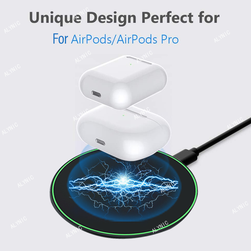 ALYNIC Cross-border bestseller 15w desktop disk Wireless Charger suitable for Apple, Samsung and Huawei mobile phones Specification drawing