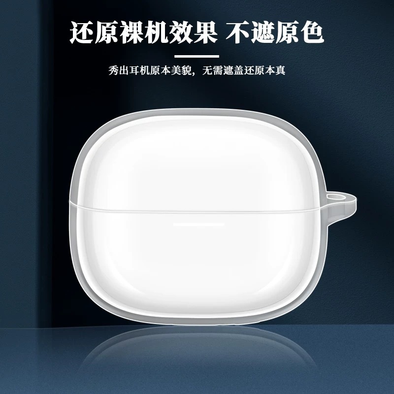 This is a simple and transparent protective soft case for RedmiBuds6 Pro headphones Application Scenario