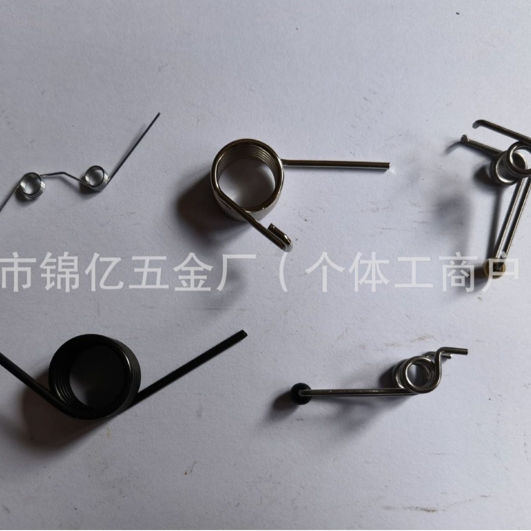 Special-shaped springs, electrical appliances, torsion springs, lighting fixtures, locks, stationery, toys, fishing gear, springs, factory single and double torsion springs Item Picture