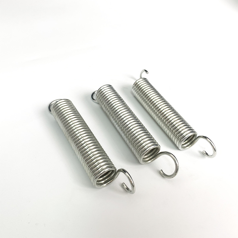 Factory wholesale 304 stainless steel tension springs, tension belt hook springs, small trampoline tension springs, double-ear double-hook springs Specification drawing
