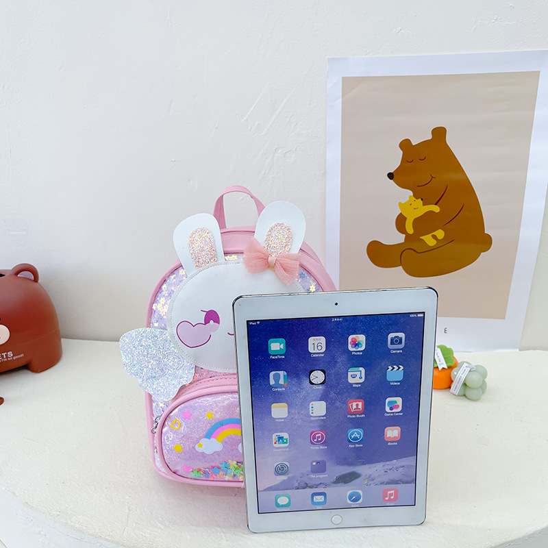 New children's bags for 3 to 7 years old, sequined backpacks, kindergarten school bags, cute princess girls' bags for export Application Scenario