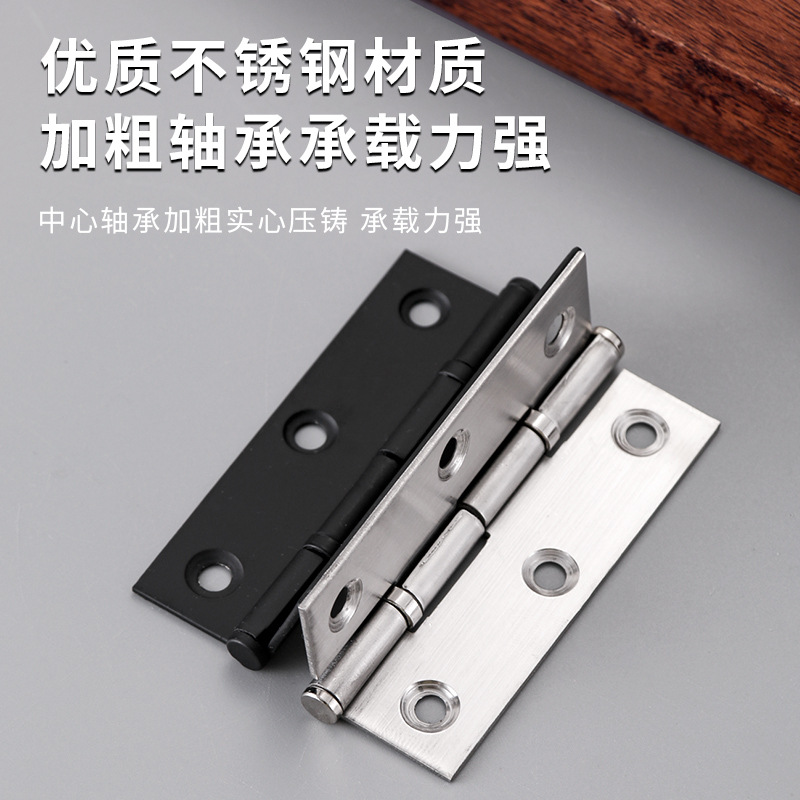Silent and sound-absorbing bearing hinges, hinges, stainless steel wooden door hinges, cabinet door and window hinges, swing small hinges details Picture
