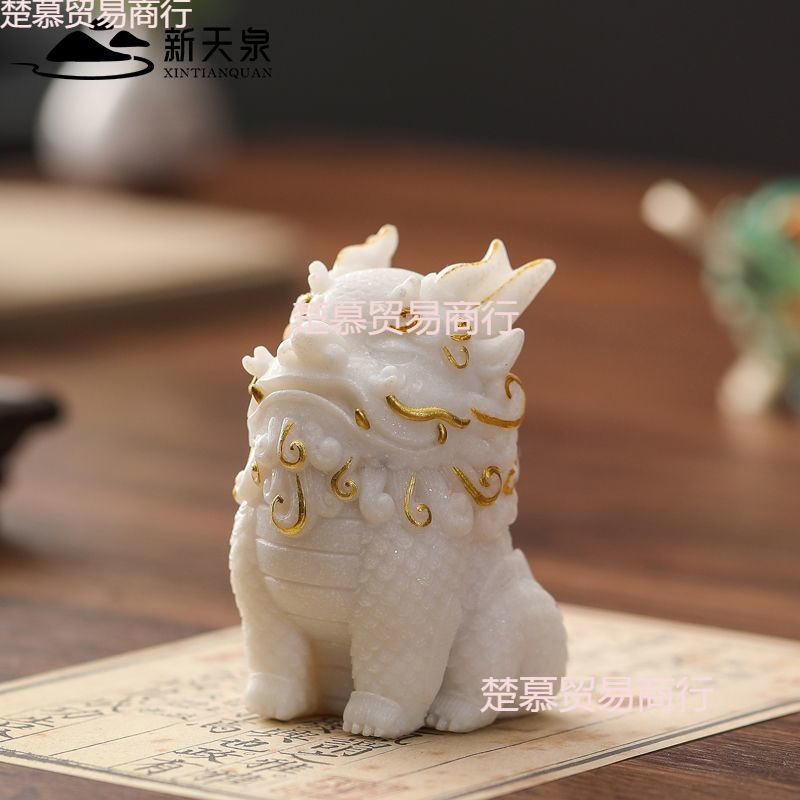 The sand rock wealth-attracting PI Xiu desktop decoration, the office workstation decoration of the God of Wealth, and the cute national trend Qilin Application Scenario