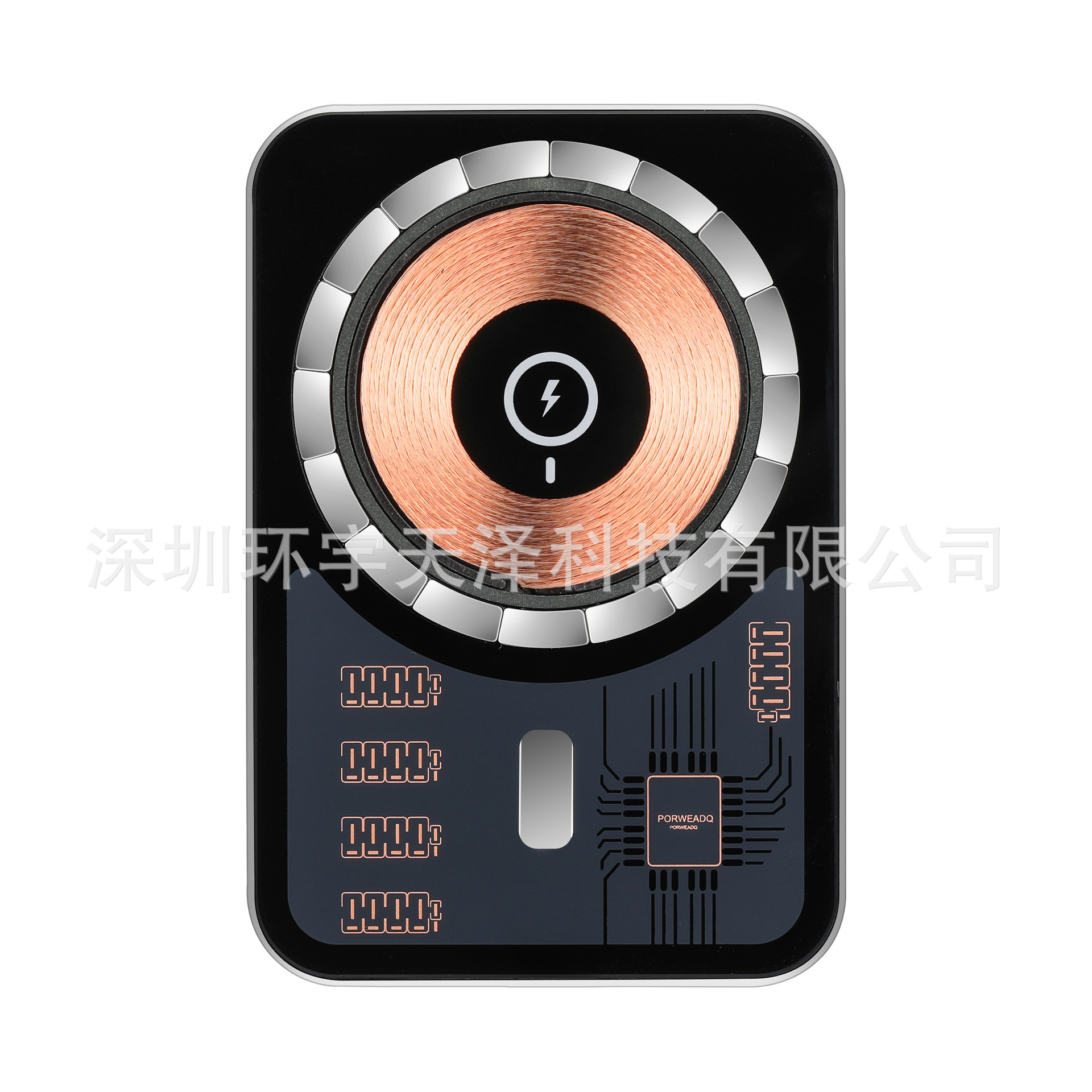 The new magsafe dual transparent car wireless charger 15W magnetic wireless charging stand fast charging adapter details Picture