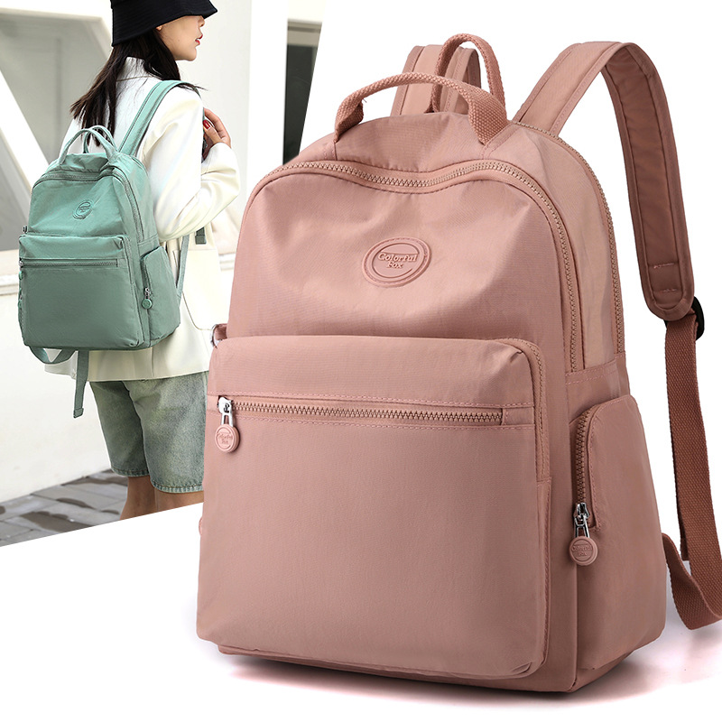 The Colorful Fox2025 new backpack is fashionable and trendy. It has a large capacity and can be equipped with a handle for travel full figure