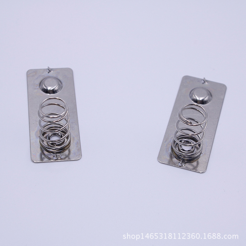 The manufacturer produces metal stainless steel contact conductive positioning spring plates for battery spring sheets details Picture