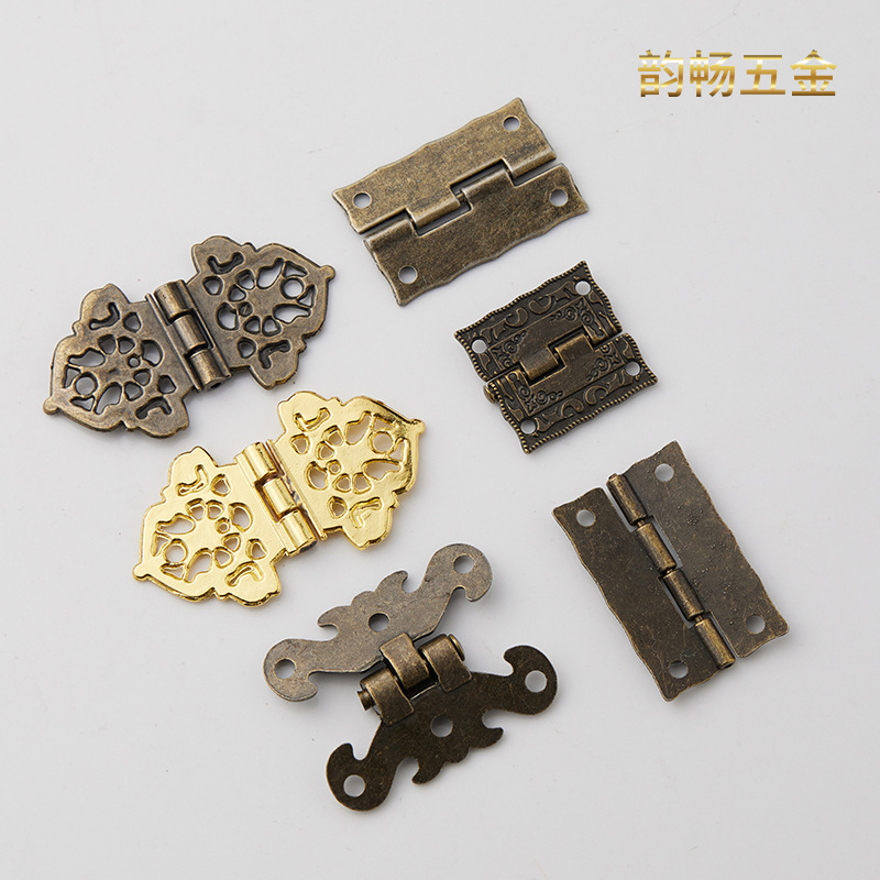 1.5-inch antique hinge, alloy hinge, printed hinge, wooden box hinge, 36*23MM, gift box hinge details Picture