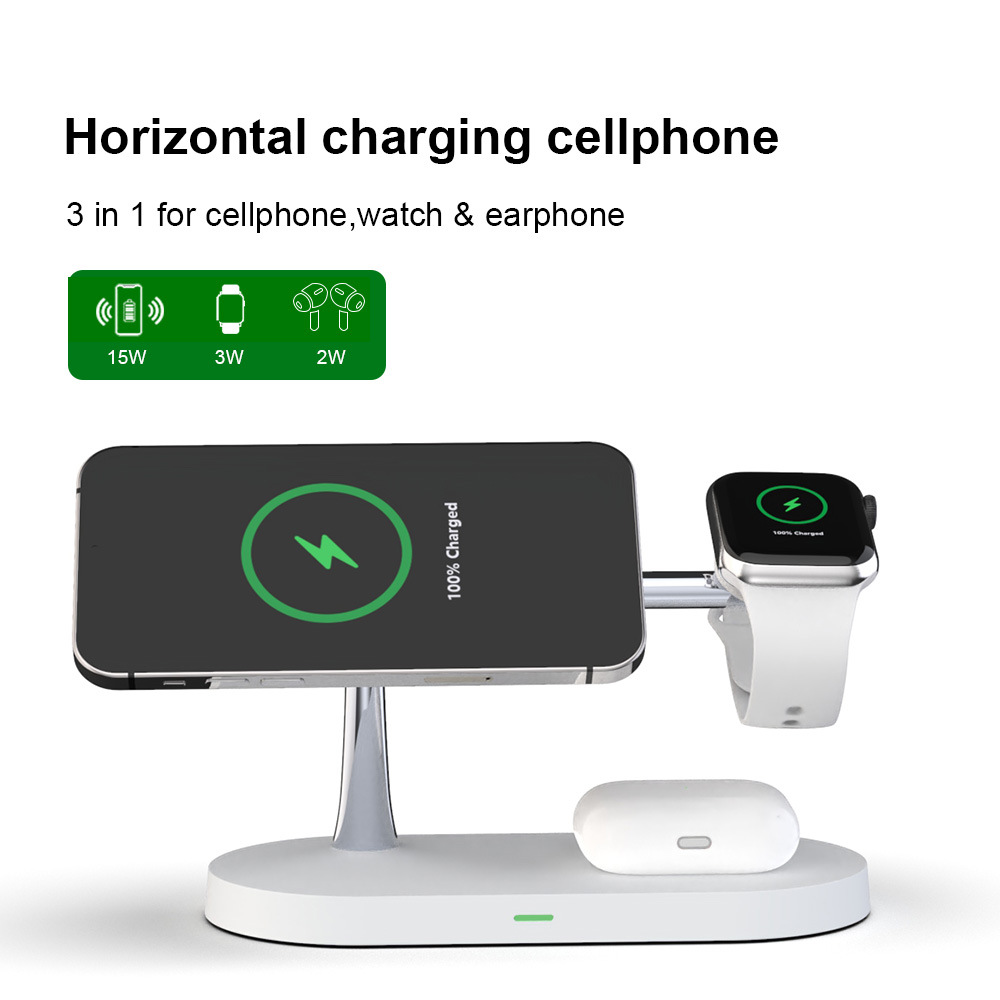 The private mold five-in-one magnetic wireless fast charging night light stand is suitable for Apple's magnetic wireless charger Application Scenario