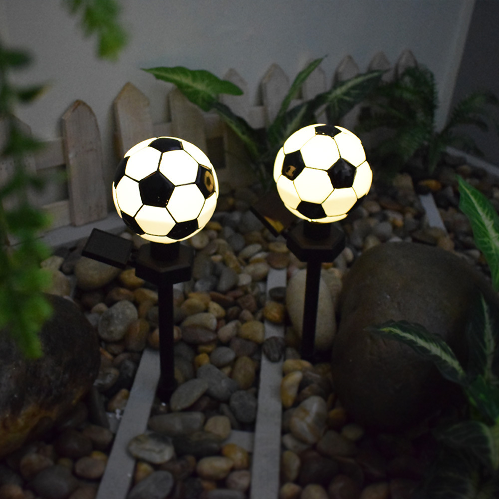 Cross-border new solar outdoor light, World Cup football, courtyard decoration, villa garden, waterproof lawn landscape light full figure