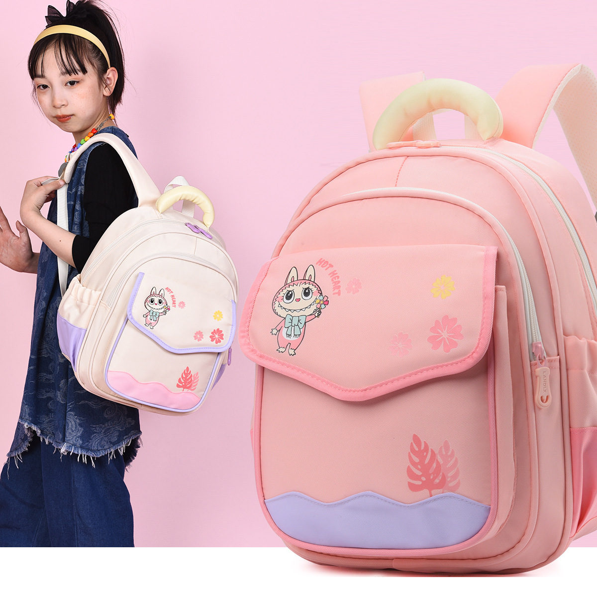 Large-capacity, lightweight backpacks for first and second grades, children's backpacks for boys and girls to enter school, foreign trade details Picture