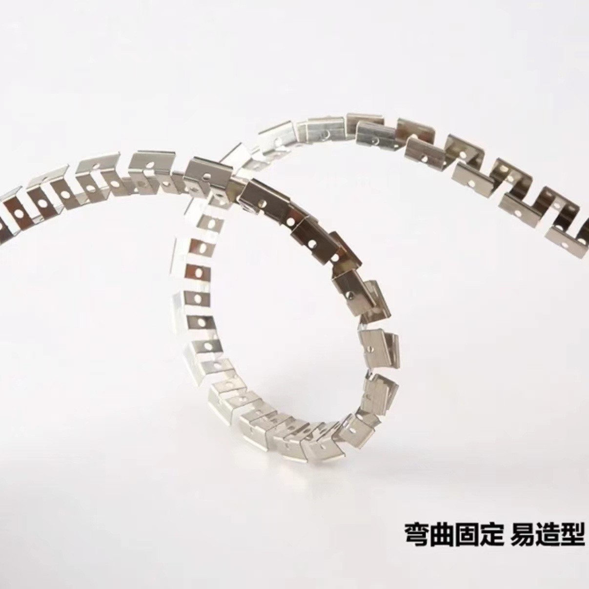 Rectangular silicone rubber light strip slot fixed frame, dragon frame soft snap-on neon light strip, arc-shaped soft stainless steel energy-saving Application Scenario