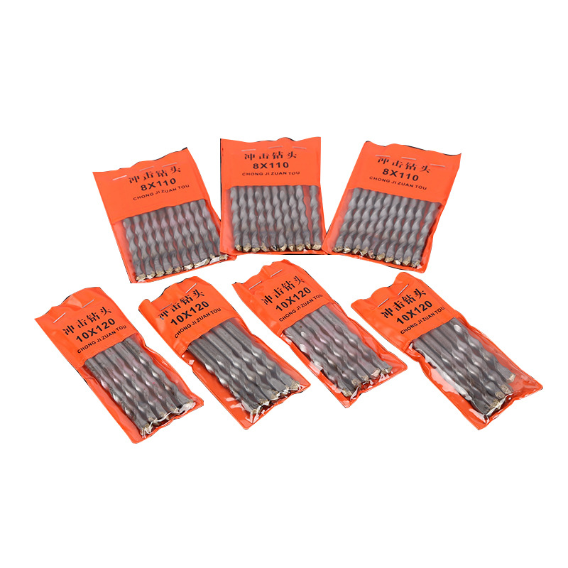 Hand-held electric drill with triangular handle, cement wall drill bit, hard alloy tungsten steel impact drill bit details Picture