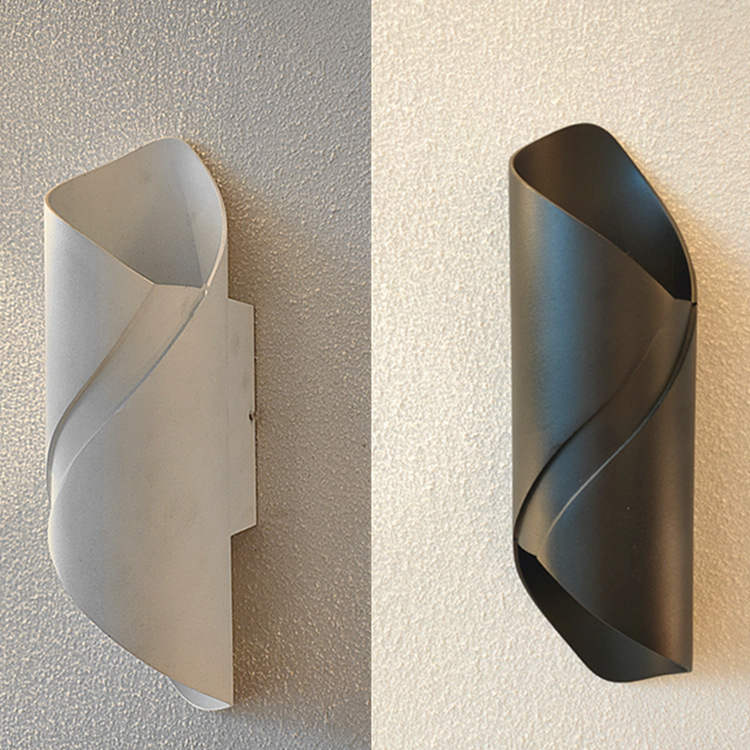 Outdoor led simple waterproof wall light, round aluminum material, corridor, balcony, passageway, hotel staircase, acrylic cross-border Application Scenario