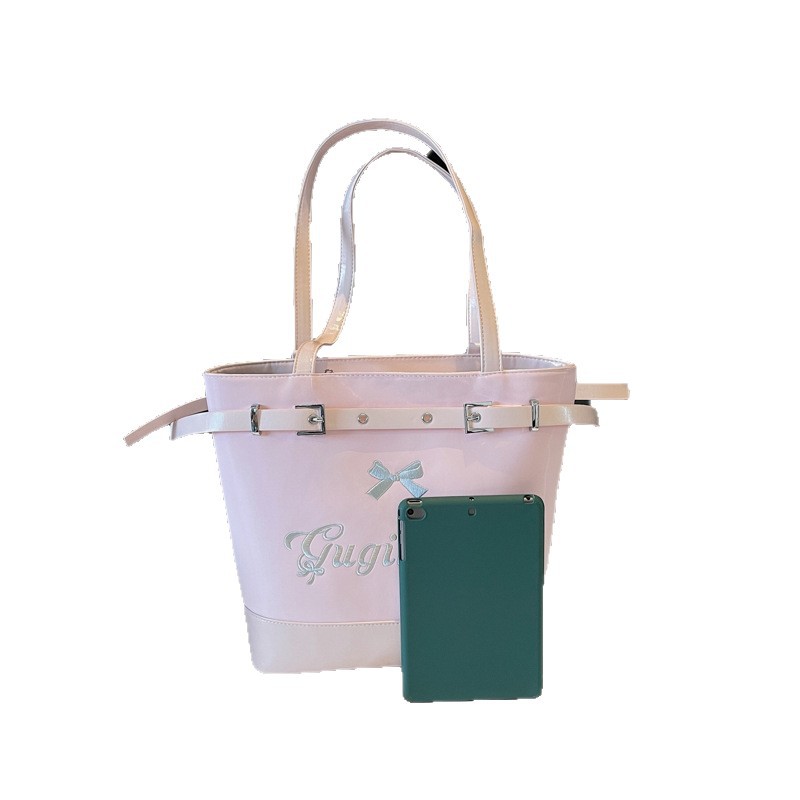 Large-capacity commuter Tote bag for women's summer 2025 new style casual single-shoulder bag, fashionable and versatile backpack Item Picture