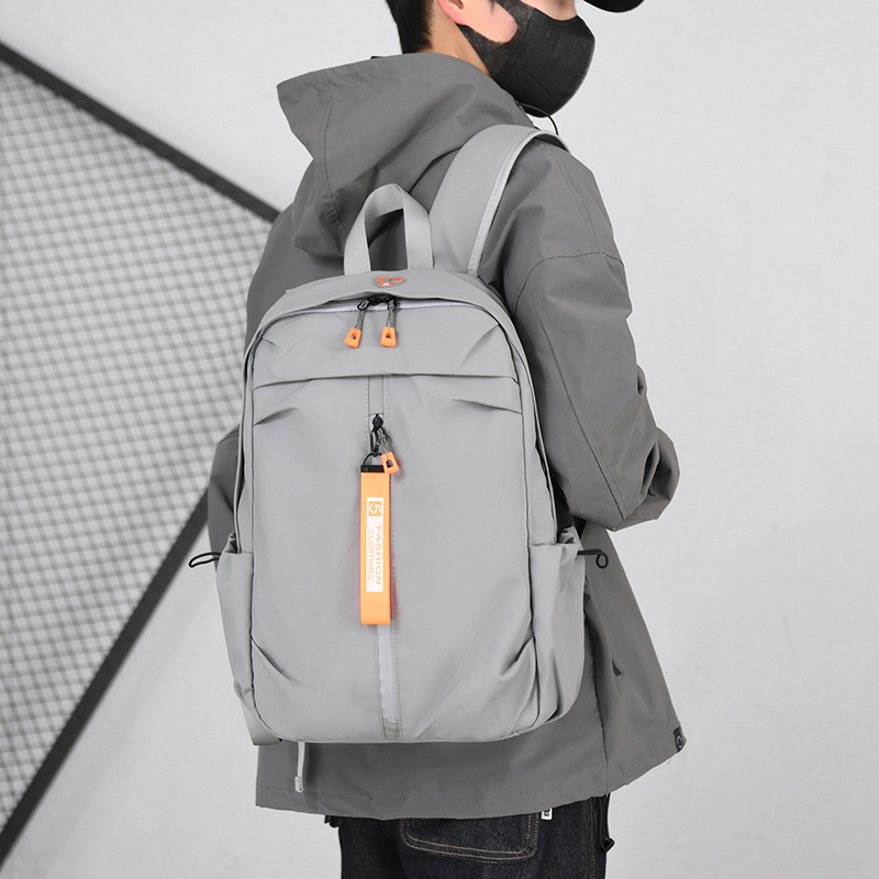 Men's casual large-capacity backpacks, outdoor logo printed computer bags, travel student schoolbags, cross-border wholesale Specification drawing
