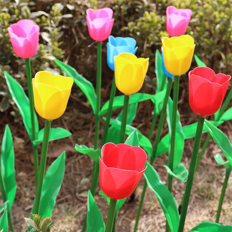 led tulip ground insert lights, outdoor waterproof tulip lanterns, park and square lighting projects, decorative lawn lights Application Scenario