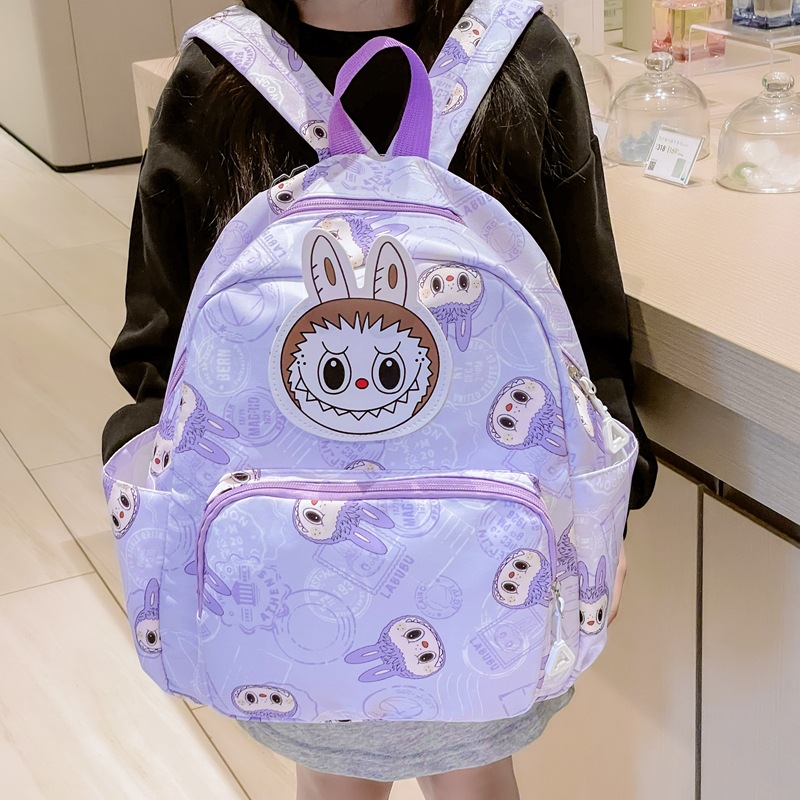2024 New style kindergarten, primary school and children's schoolbag, large-capacity backpack, cute printed, lightweight travel backpack Application Scenario
