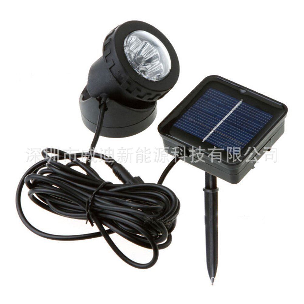 Solar-powered underwater lights, pool landscape lights, drag-head, two-head, three-head fish tank lights, waterproof outdoor floodlights, bestsellers Application Scenario
