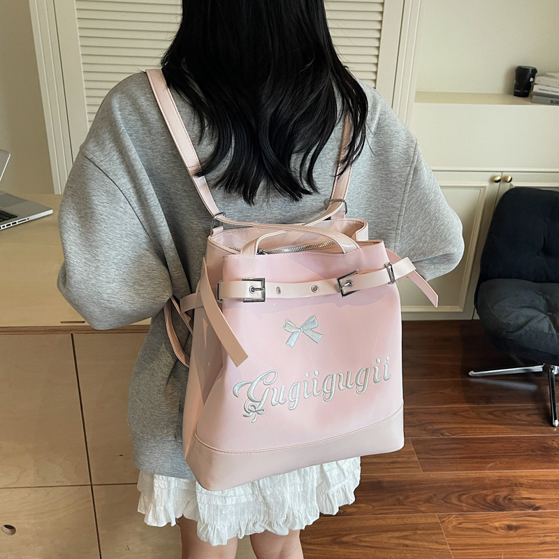 Large-capacity commuter Tote bag for women's summer 2025 new style casual single-shoulder bag, fashionable and versatile backpack details Picture