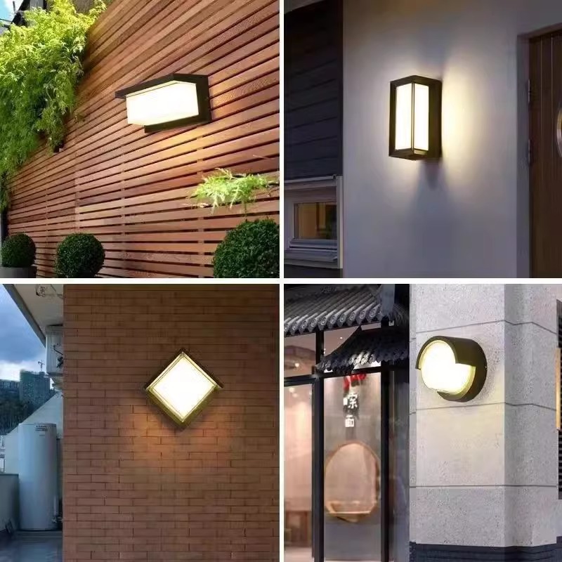 Wall lamps, outdoor villa courtyard lighting lamps, terrace balcony wall lamps, entrance door lamps, outdoor waterproof wall lamps, wall lamps details Picture