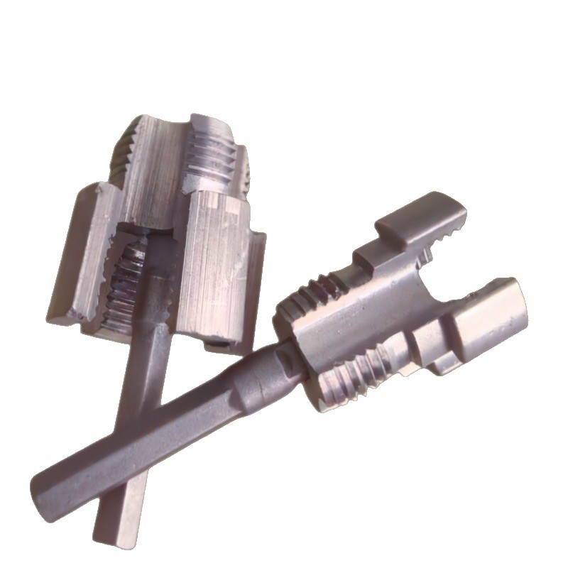 New type of internal and external integrated thread opener, 4-point and 6-point new type of water pipe threading tool, electric drill, PPR thread tapping tool Item Picture