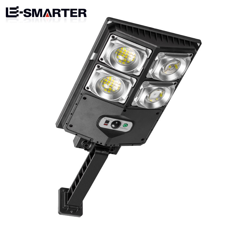 Cross-border LED high-intensity small street lamps, double-row street lamps, solar garden lamps, sensor street lamps, outdoor lighting street lamps details Picture