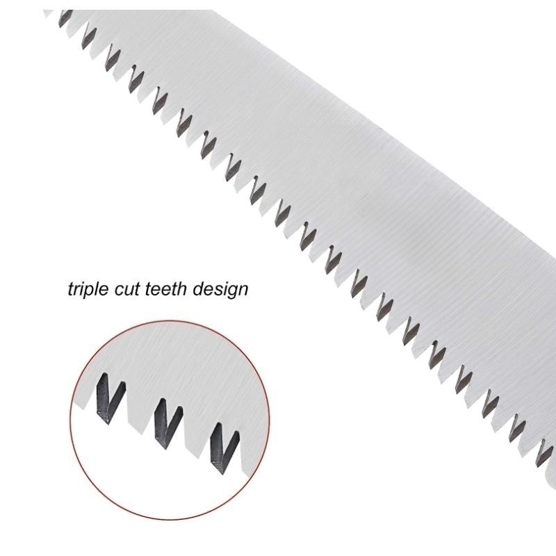 Cross-border folding saw, outdoor camping hand saw, woodworking saw, garden saw, pruning saw, branch trimming saw, garden tools details Picture