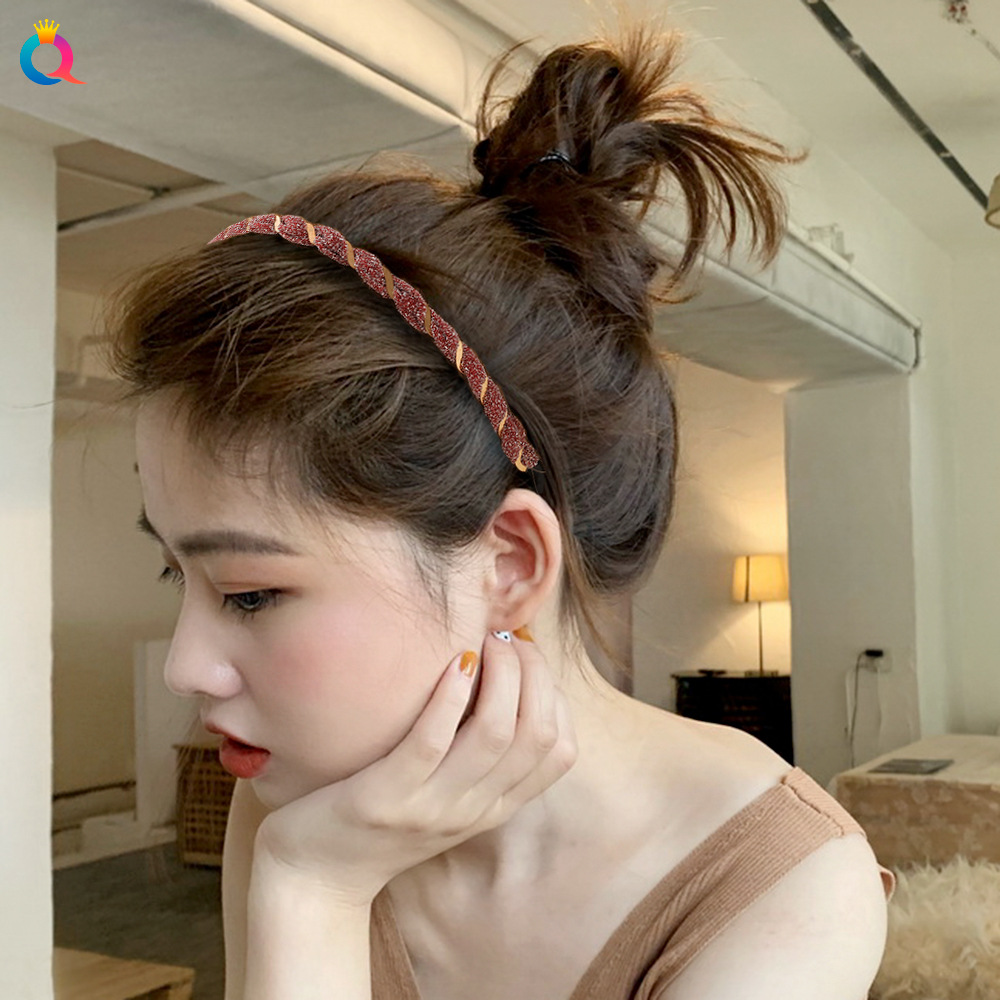 Qiyue Korean-style super ethereal silk tulle hair band, sweet to go out, candy-colored fine, internet-famous hair tie metal headband hair accessory details Picture