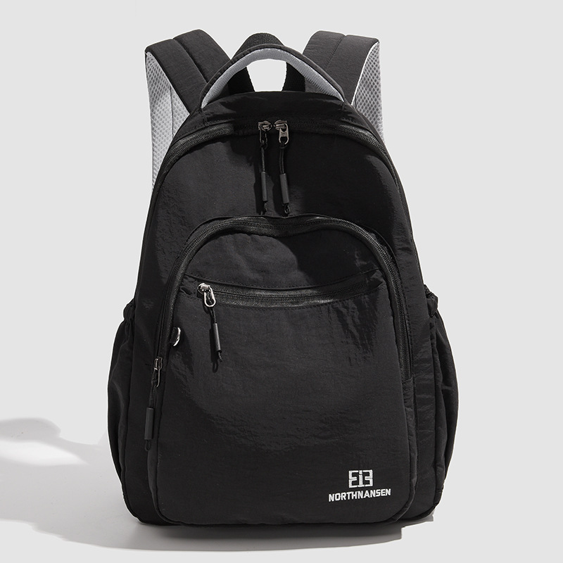 New large-capacity backpack with contrasting colors, lightweight and trendy backpack, autumn and winter college style solid color fashionable backpack Specification drawing