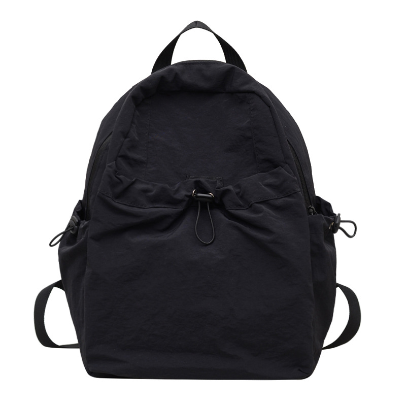 Factory direct sales of new fashionable and versatile backpacks, large-capacity trendy casual travel backpacks, and simple student schoolbags Item Picture