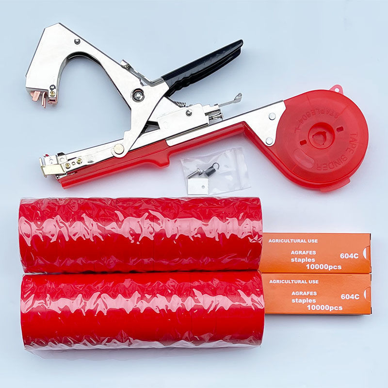 New type of branch binding machine, grape and tomato binding machine, tape, nail, cucumber and cherry tomato magic tool, vine binding gun Specification drawing