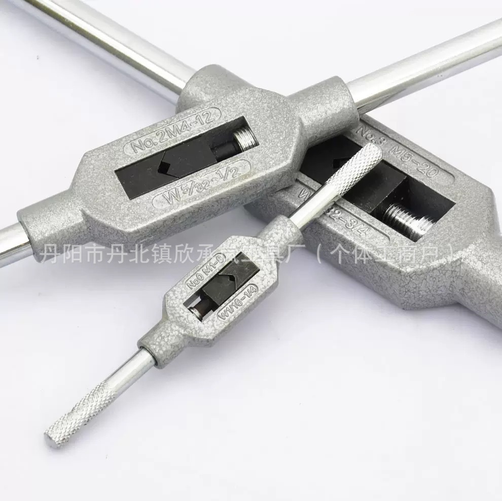 The manufacturer supplies hand tap winches, cast steel tap winches, tapping tools and tap frames Specification drawing