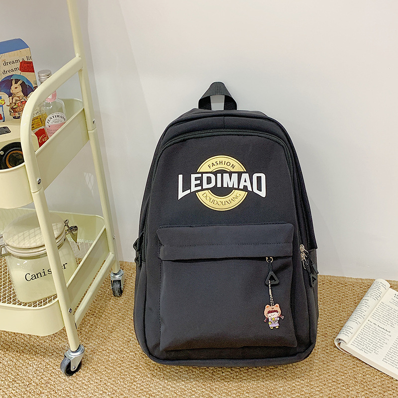 The 2024 new double-shoulder schoolbag, with a fresh and elegant school style, is a simple and versatile Korean-style casual bag for primary and secondary school students details Picture