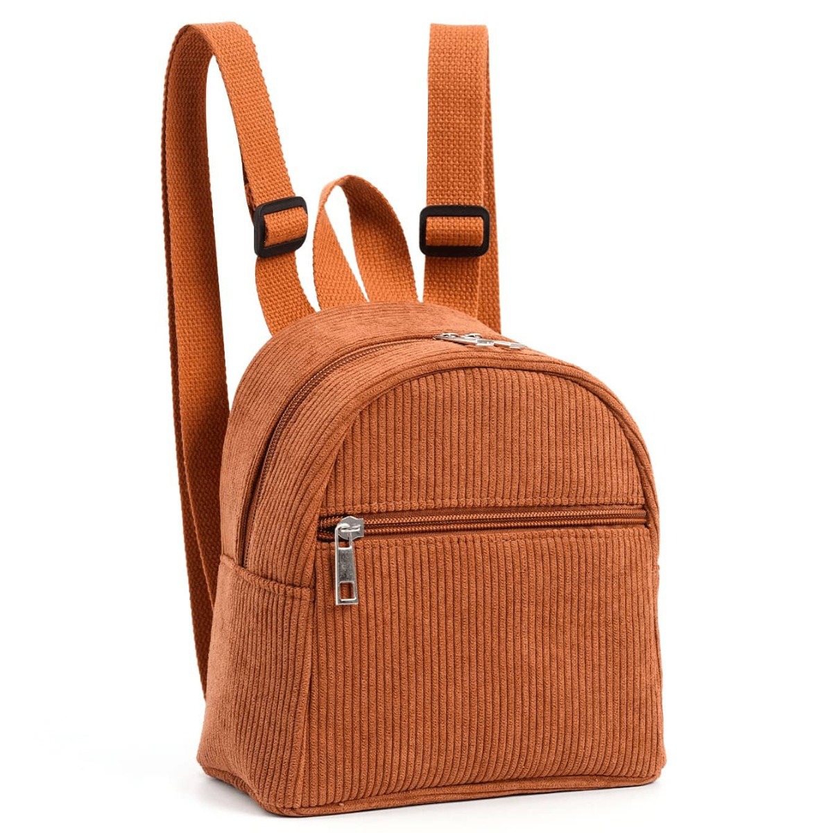 Cross-border best-selling mini solid multi-color children's backpacks, fashionable corduroy small backpacks and backpacks Specification drawing