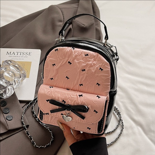 Cross-border handbag, Women's 2025 new style casual backpack, high-end chain single-shoulder bag, commuter crossbody bag full figure