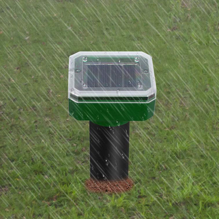 Outdoor solar-powered ultrasonic repellent, solar-powered rat repellent, snake repellent, square and round lawn waterproof Application Scenario