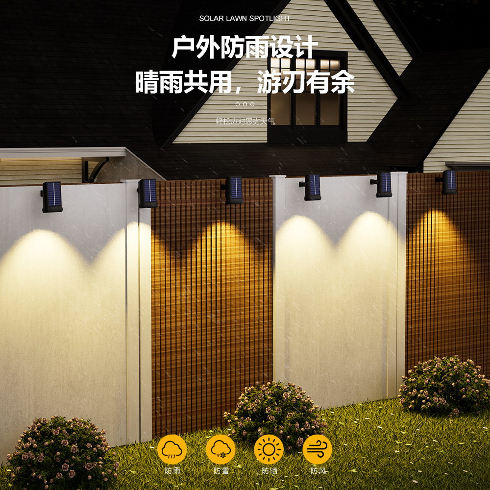 Solar spotlights, outdoor ultra-bright waterproof plug-in lawn lights, household outdoor landscape courtyard lights, garden tree lighting lights details Picture