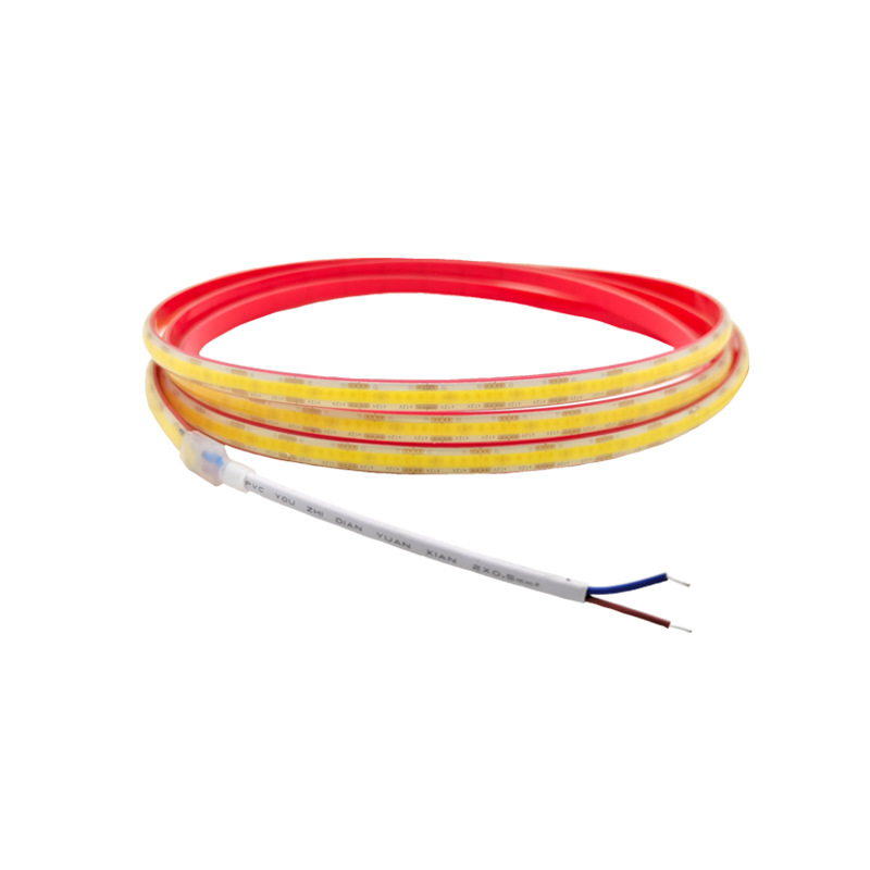 12V solid silicone COB light strip, 24V Marine deep water tank lighting, self-adhesive tape with adhesive backing, supports loose cutting and welding Item Picture