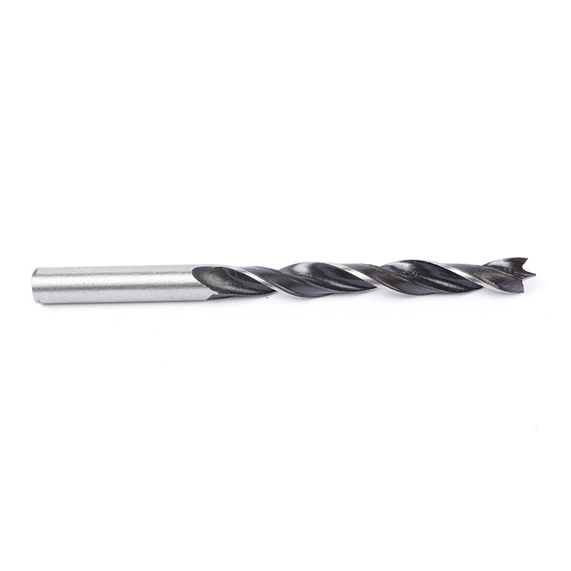Three-pointed woodworking drill, wood board drilling and hole opening machine, woodworking tools, high-carbon steel home decoration hand electric drill, twist drill bit Item Picture