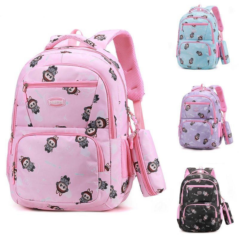 The 2025 new cartoon cute backpack is a large-capacity, lightweight and load-reducing schoolbag for primary and secondary school students, as well as a casual travel backpack full figure