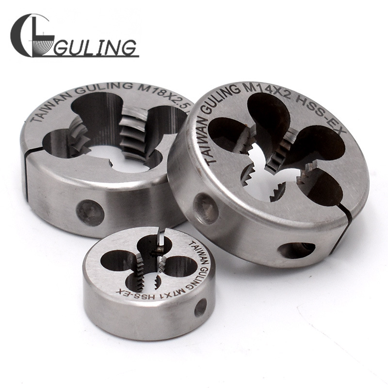 Taiwan GULING adjustable metric round die AR-D stainless steel special round die M1, M2, M4, M6, M8-M24 Specification drawing