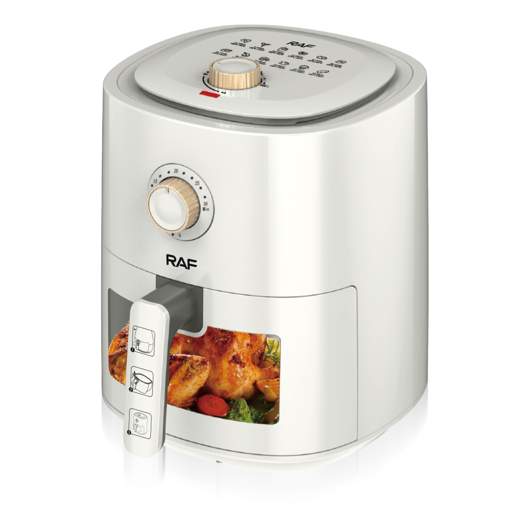 RAF Cross-border European standard visual air fryer, smoke-free, multi-functional household large-capacity French fries machine, multi-functional 4L Specification drawing