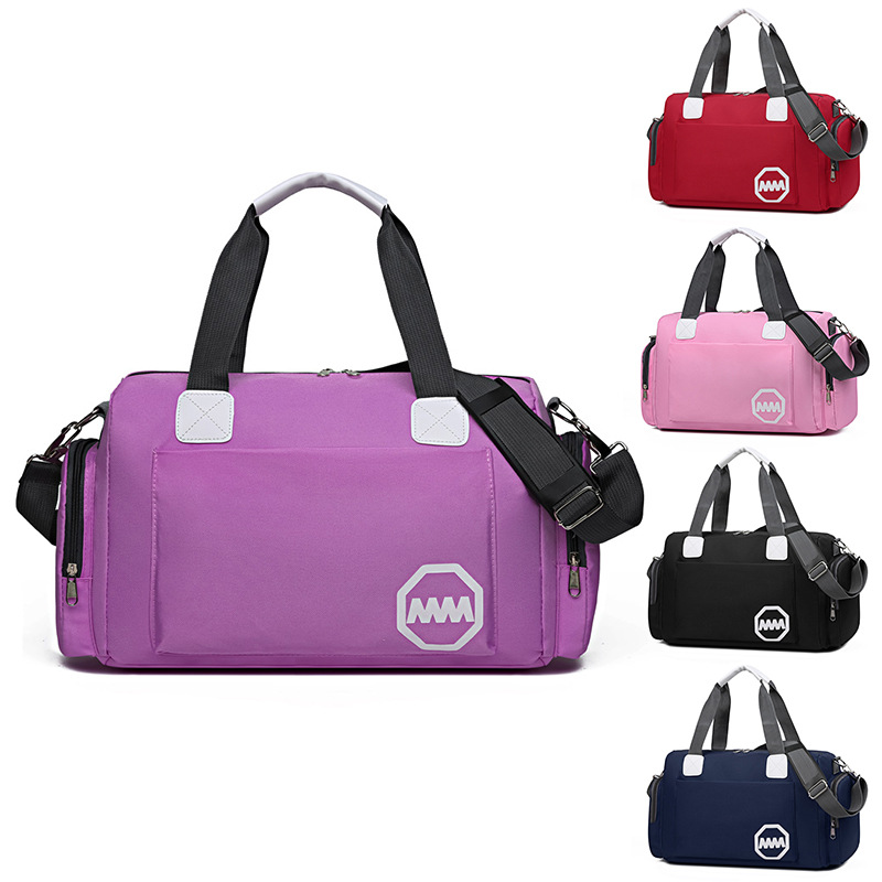 Fitness bag, water-resistant hand-held large-capacity travel bag, short-distance luggage bag, storage bag, lightweight travel bag, storage Item Picture