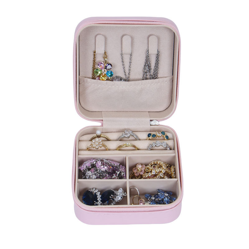 Mini gilded jewelry box, ins accessories, necklace and ring storage box, travel portable jewelry box, ring bag, cross-border Item Picture