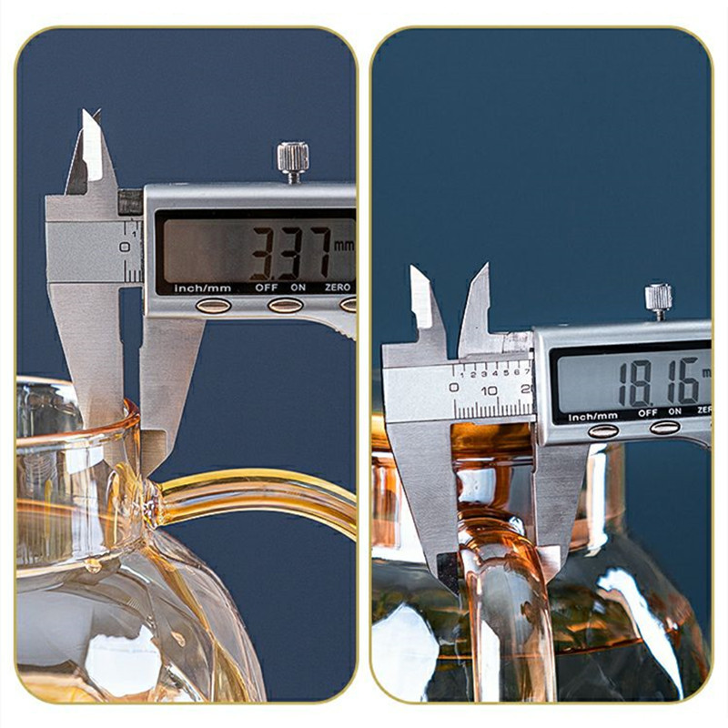 New amber-colored glass cold water kettle for home use, Nordic-style tea sets, high borosilicate glass water kettle, flower teapot Application Scenario