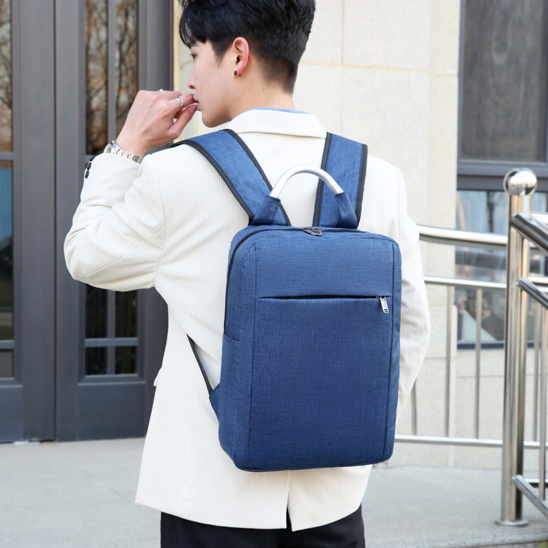 Business and leisure laptop backpack, large-capacity men's business travel backpack, simple urban backpack for men full figure