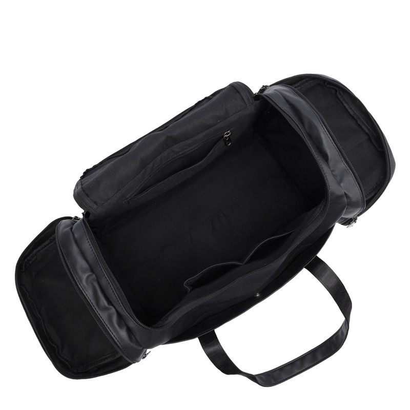 New short-distance travel bag, trendy men's single-shoulder crossbody bag, large-capacity handbag, outdoor fitness bag, storage luggage bag Specification drawing